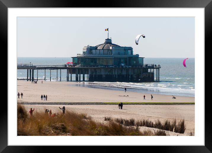 jetty of Blankenberge Framed Mounted Print by youri Mahieu