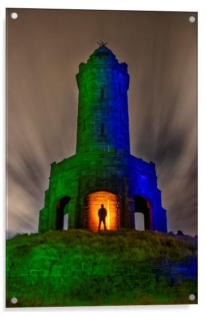 Darwen/Jubilee Tower, Lancashire - Light Painted Acrylic by Shafiq Khan