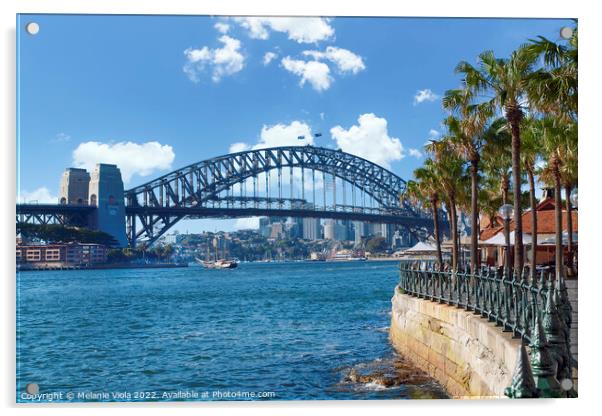 Sydney Harbor Bridge Acrylic by Melanie Viola
