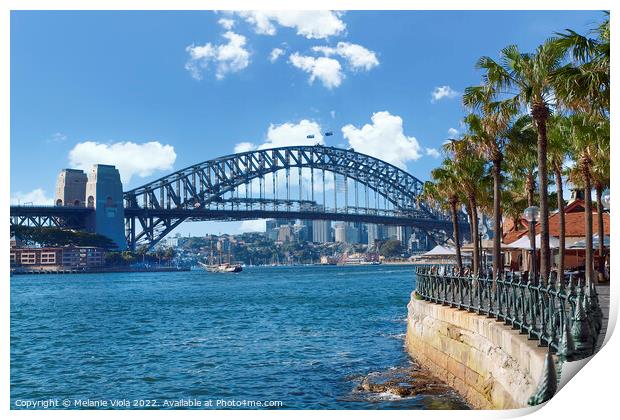 Sydney Harbor Bridge Print by Melanie Viola