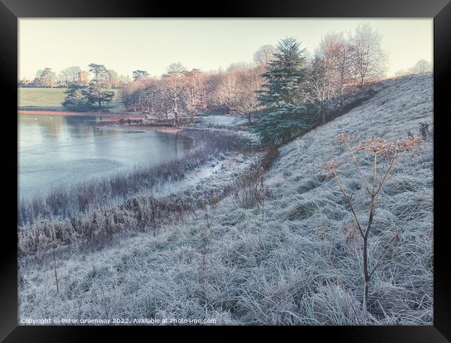 Frosty Morning At Blenheim    Framed Print by Peter Greenway