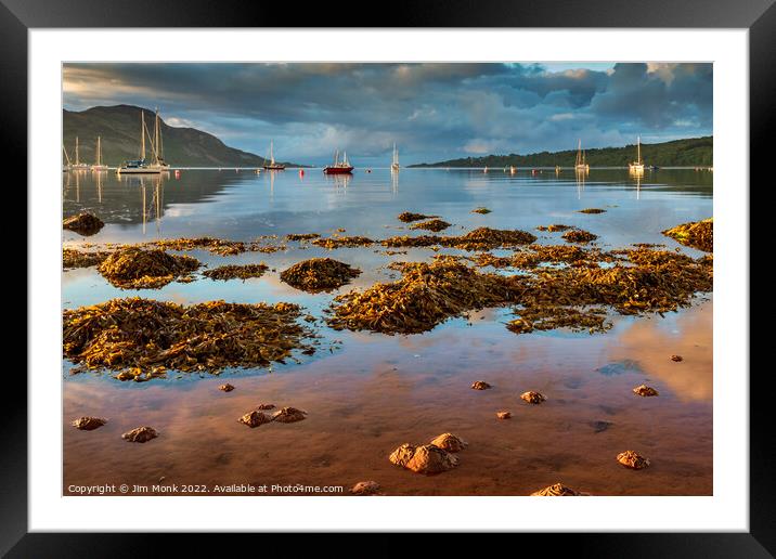 Lamlash Bay on the Isle Of Arran Framed Mounted Print by Jim Monk