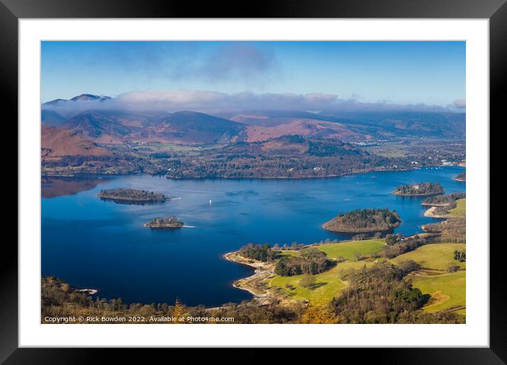 Majestic View of Derwent Water Framed Mounted Print by Rick Bowden