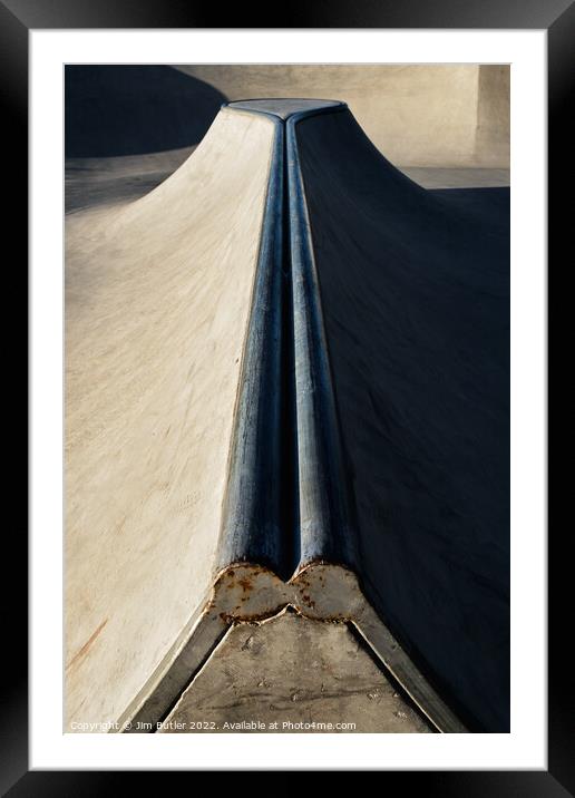 Skate Park Abstract 1 Framed Mounted Print by Jim Butler