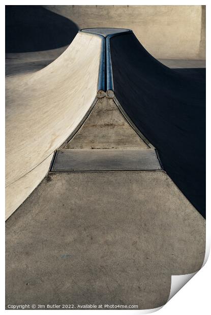 Skate Park Abstract 2 Print by Jim Butler