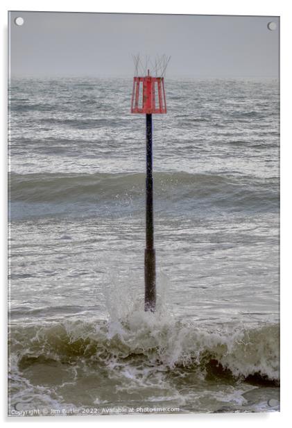 Marker Buoy Acrylic by Jim Butler