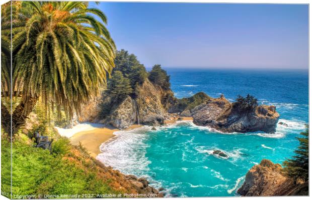 McWay Falls Canvas Print by Donna Kennedy