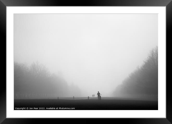 People in the Mist Framed Mounted Print by Jon Pear