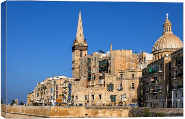 Old City of Valletta in Malta Canvas Print by Artur Bogacki