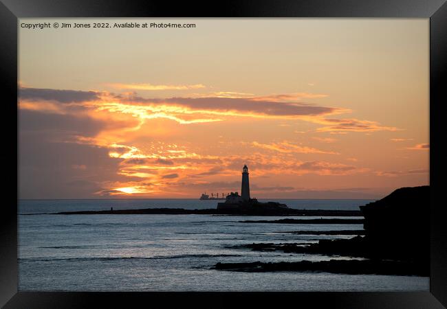 January sunrise at St Mary's Island (2) Framed Print by Jim Jones