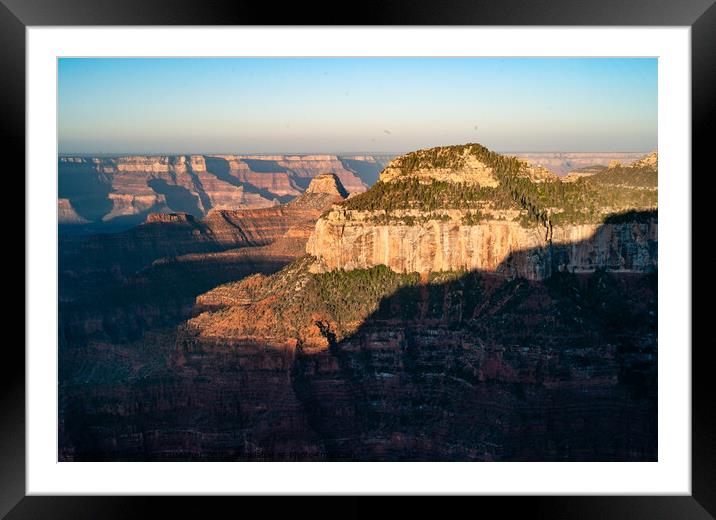Sunrise at Oza Butte in the Grand Canyon  Framed Mounted Print by Dietmar Rauscher
