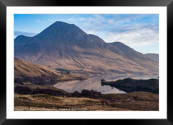Cul Beag and Loch Lurgainn Framed Mounted Print by Angus McComiskey