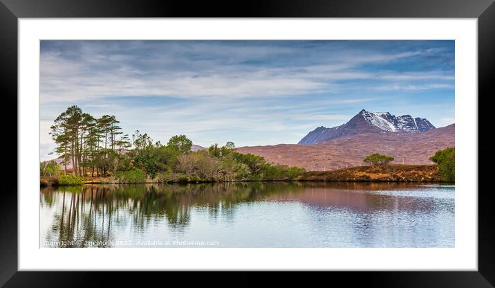 Loch Cul Dromannan, Scottish Highlands Framed Mounted Print by Jim Monk