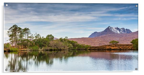 Loch Cul Dromannan, Scottish Highlands Acrylic by Jim Monk
