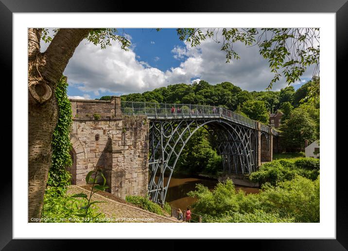 The Iron Bridge Shropshire Framed Mounted Print by Jim Monk