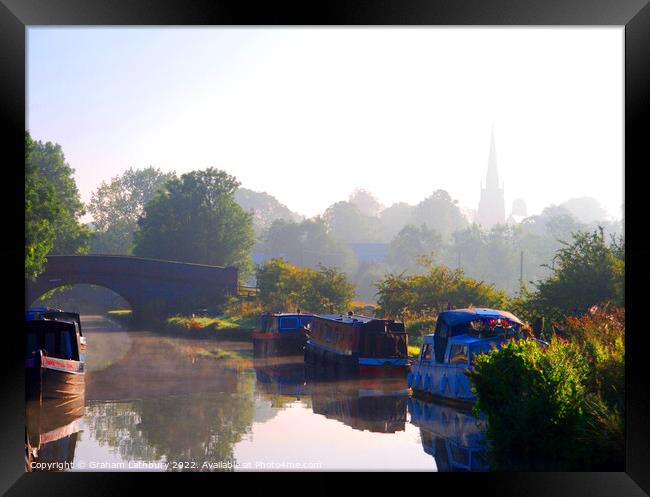 Oxford Canal Framed Print by Graham Lathbury