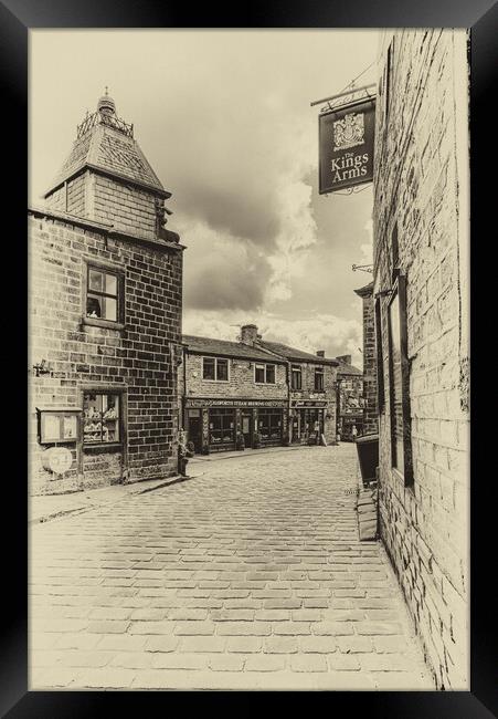 Haworth Village Framed Print by Roger Green