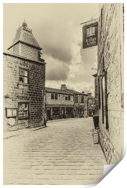 Haworth Village Print by Roger Green