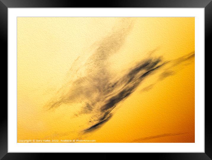 Cloud digitally manipulated Framed Mounted Print by Rory Hailes