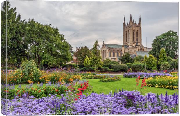 St Edmundsbury Cathedral in Bury St Edmunds Canvas Print by Jim Monk