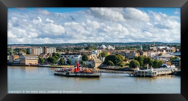 The Waverley Paddle Steamer at Gravesend Pier Kent Framed Print by Jim Monk