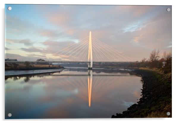 Northern Spire Bridge, Sunderland Acrylic by Rob Cole