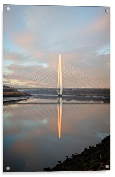 Northern Spire Bridge, Sunderland Acrylic by Rob Cole