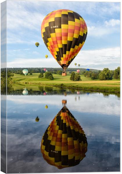 Summer Balloon Rides Canvas Print by David Semmens
