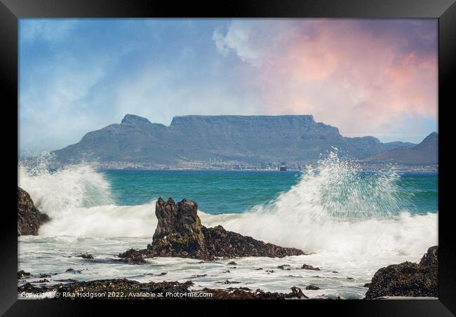 Table Mountain, Cape Town, South Africa Framed Print by Rika Hodgson
