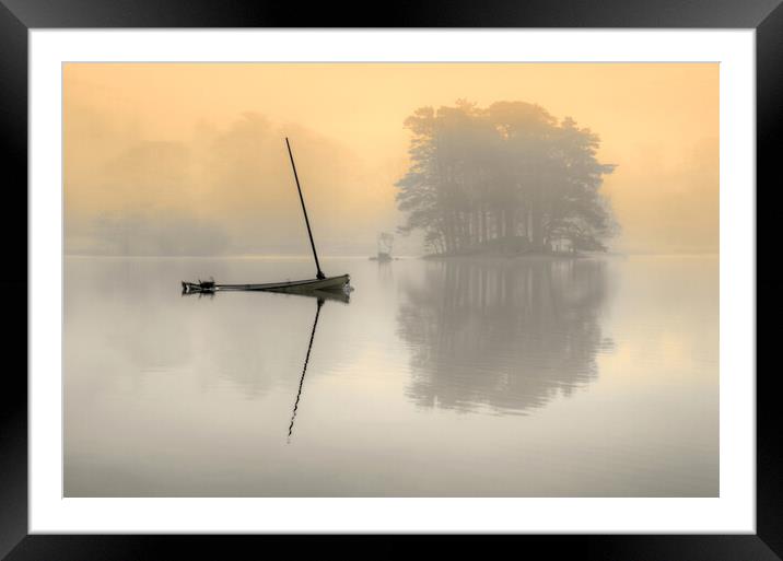 coniston calm 02 Framed Mounted Print by PHILIP CHALK