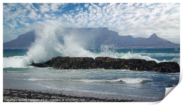 Table Mountain, Cape Town, South Africa Print by Rika Hodgson