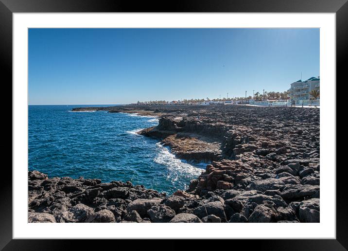 Crashing Waves, Fuerteventura Framed Mounted Print by Wendy Williams CPAGB