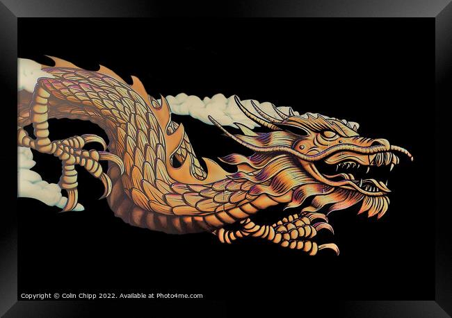 Chinese dragon 2 Framed Print by Colin Chipp