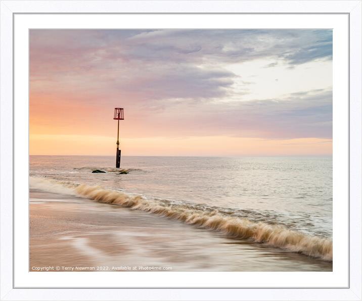 Serenity at CaisteronSea Framed Mounted Print by Terry Newman
