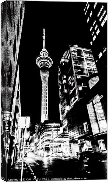 Sky Tower Canvas Print by Colin Chipp