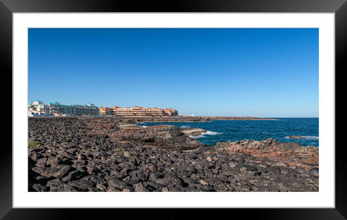 Serene Volcanic Seaside Framed Mounted Print by Wendy Williams CPAGB