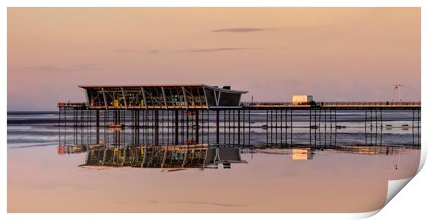 Southport Pier at Sunset Print by Roger Green