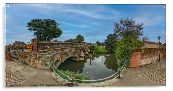 360 panorama captured at Bishops Bridge, Norwich Acrylic by Chris Yaxley
