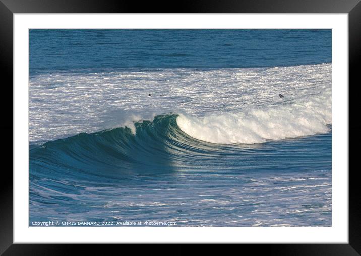 Holywell Waves Framed Mounted Print by CHRIS BARNARD