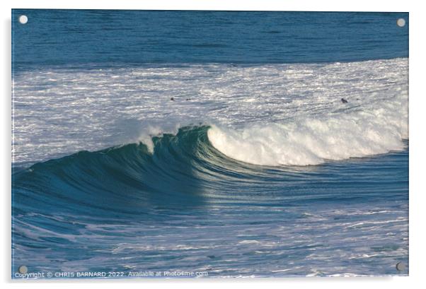 Holywell Waves Acrylic by CHRIS BARNARD
