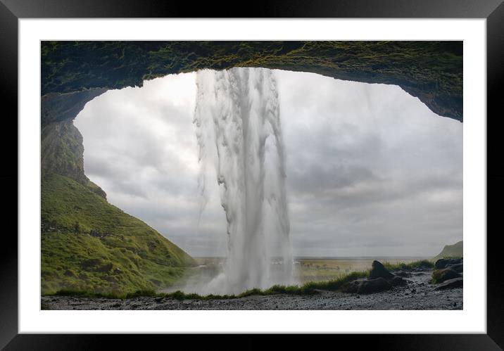 Seljandafoss Waterfall Framed Mounted Print by Mark Godden