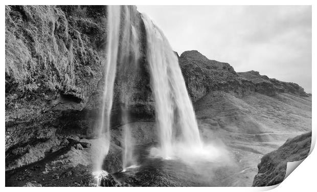 Seljandafoss Waterfall Print by Mark Godden