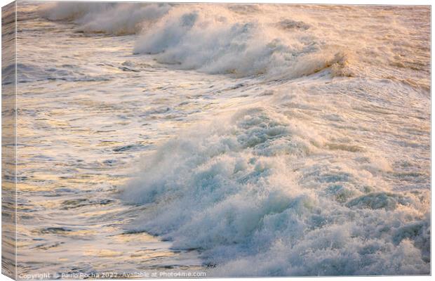 Ocean waves close up Canvas Print by Paulo Rocha