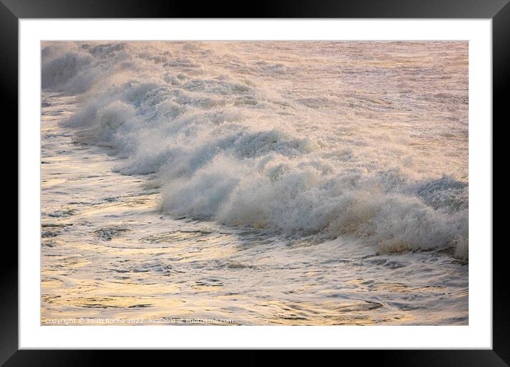 Ocean wave close up Framed Mounted Print by Paulo Rocha