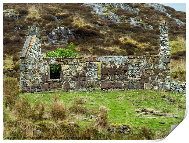 Old croft house ruins, Isle of Harris Print by Photimageon UK