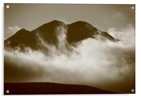 Mountain Mist Acrylic by Simon Johnson