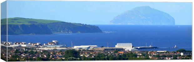 Over Ayr to Ailsa Craig Canvas Print by Allan Durward Photography