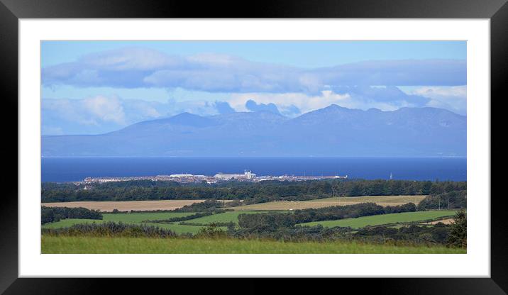 A South Ayrshire view over Troon to Arran Framed Mounted Print by Allan Durward Photography