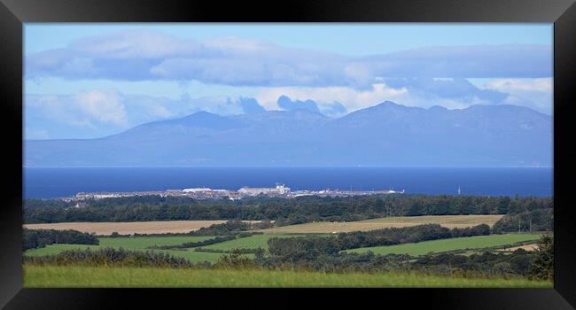 A South Ayrshire view over Troon to Arran Framed Print by Allan Durward Photography