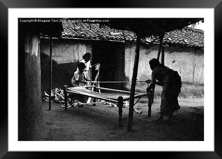 People at work Framed Mounted Print by Bhagwat Tavri